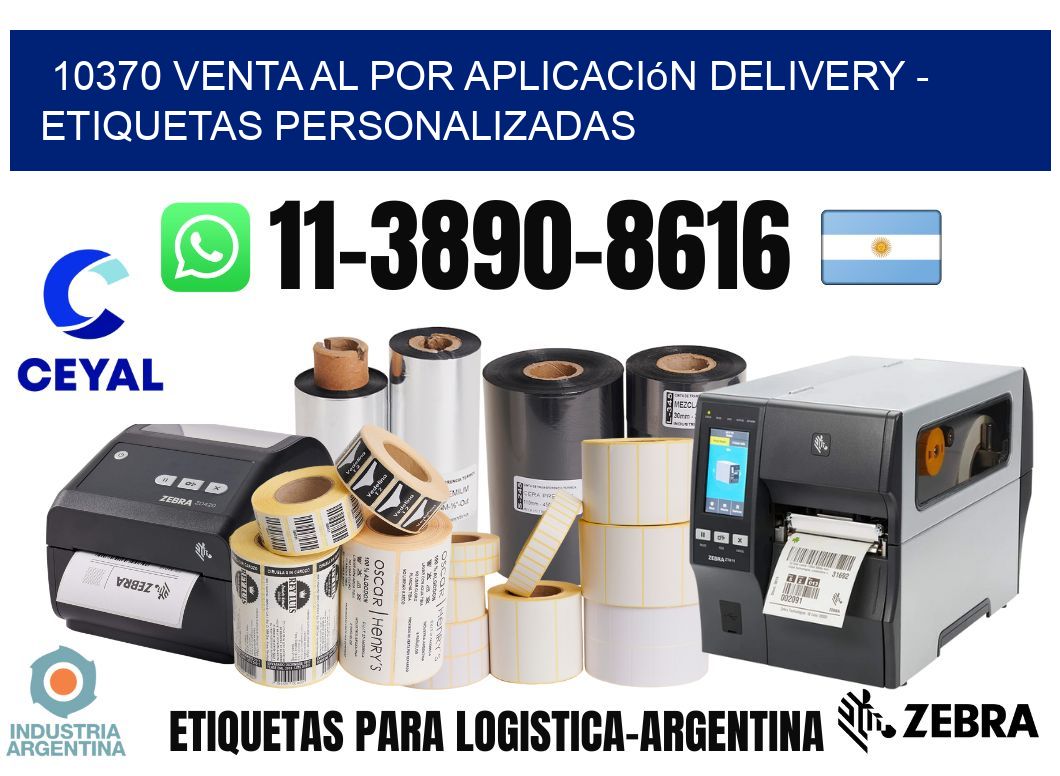 10370 Venta al Por Aplicación delivery - Etiquetas Personalizadas