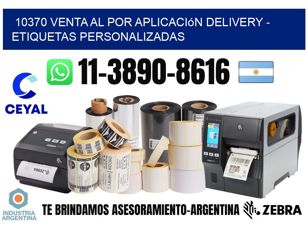 10370 Venta al Por Aplicación delivery - Etiquetas Personalizadas