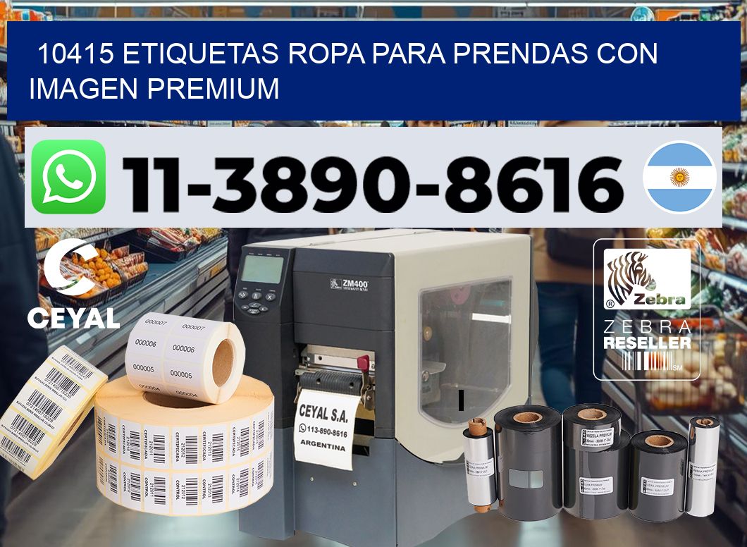 10415 Etiquetas ropa para prendas con imagen premium