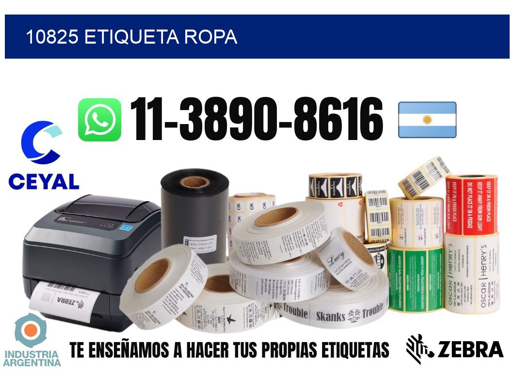 10825 etiqueta ropa