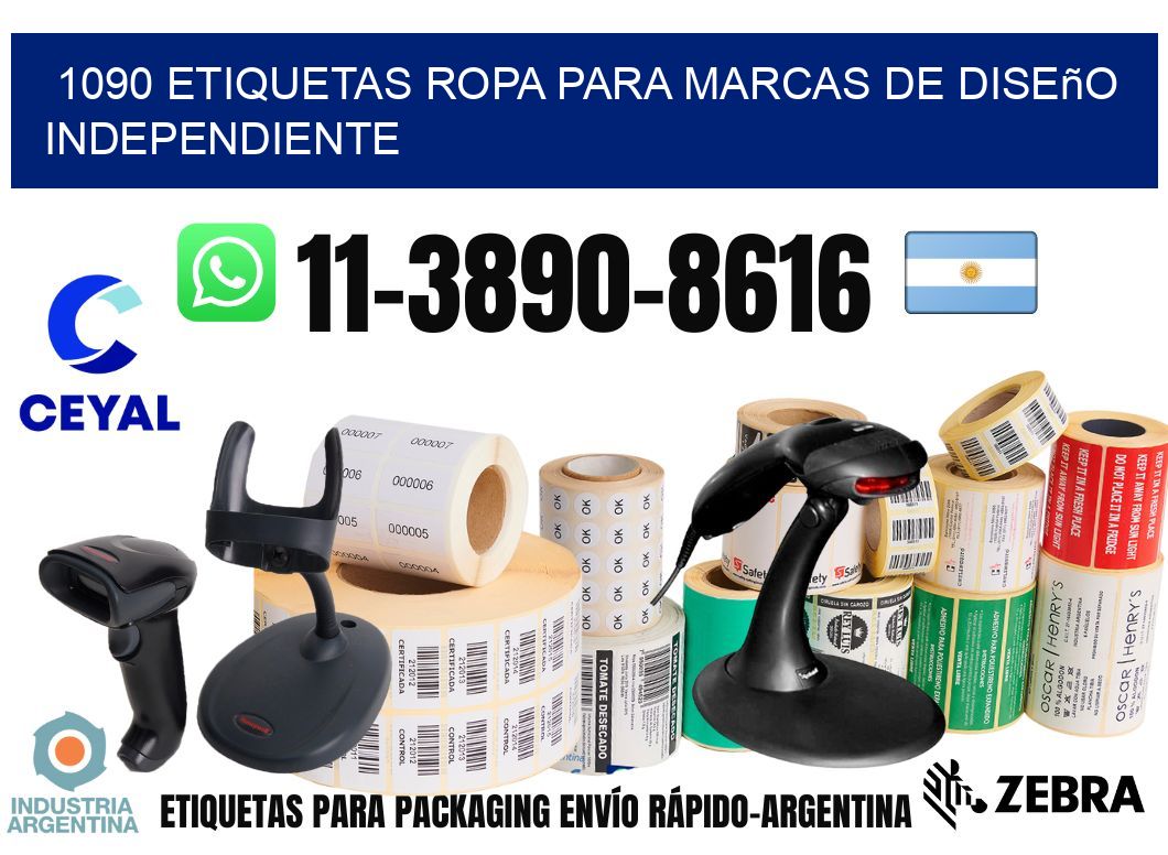 1090 Etiquetas ropa para marcas de diseño independiente