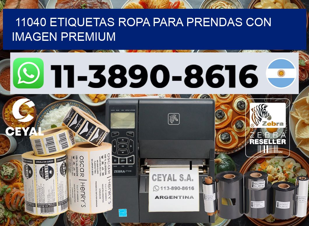 11040 Etiquetas ropa para prendas con imagen premium