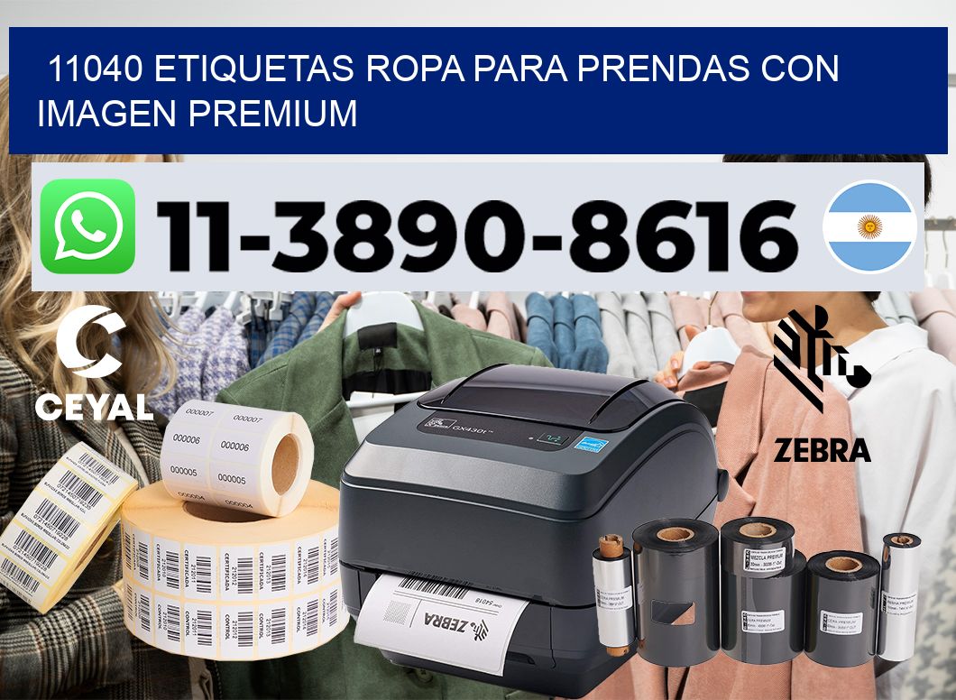 11040 Etiquetas ropa para prendas con imagen premium