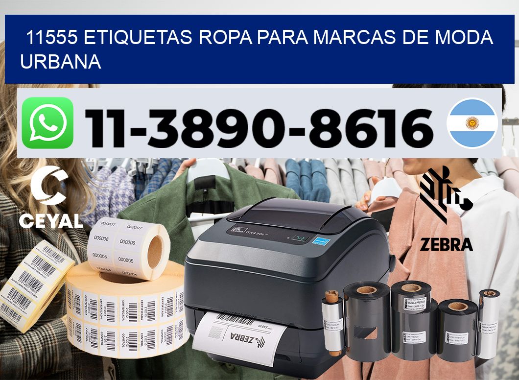 11555 Etiquetas ropa para marcas de moda urbana