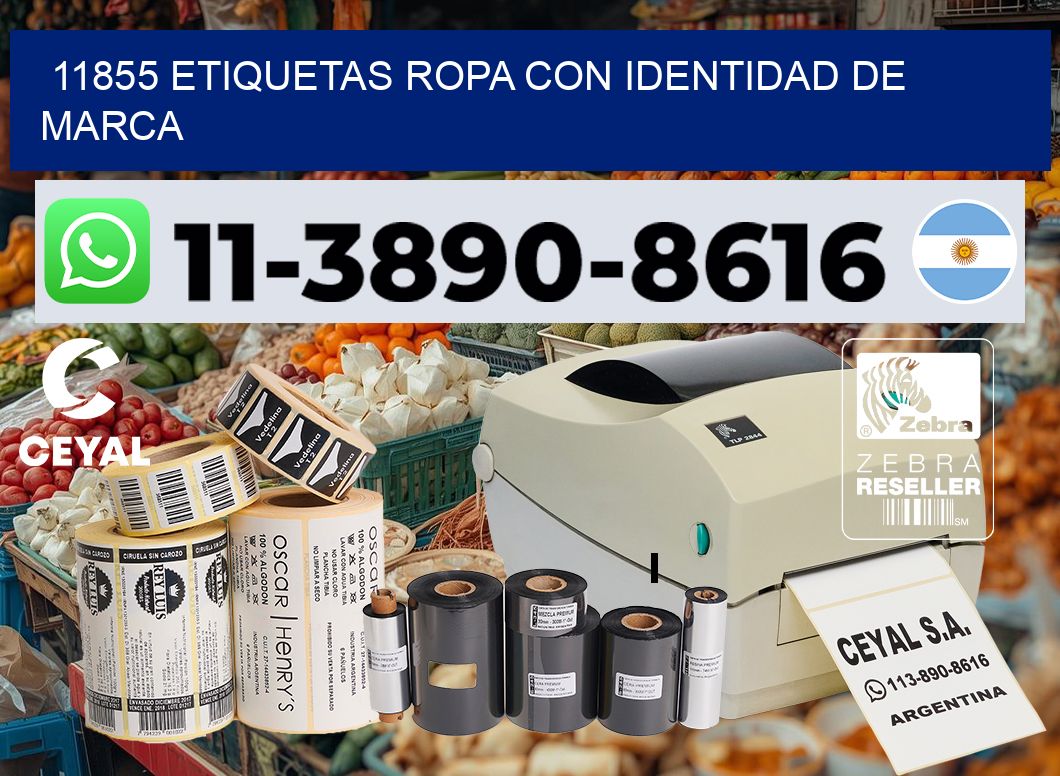 11855 Etiquetas ropa con identidad de marca