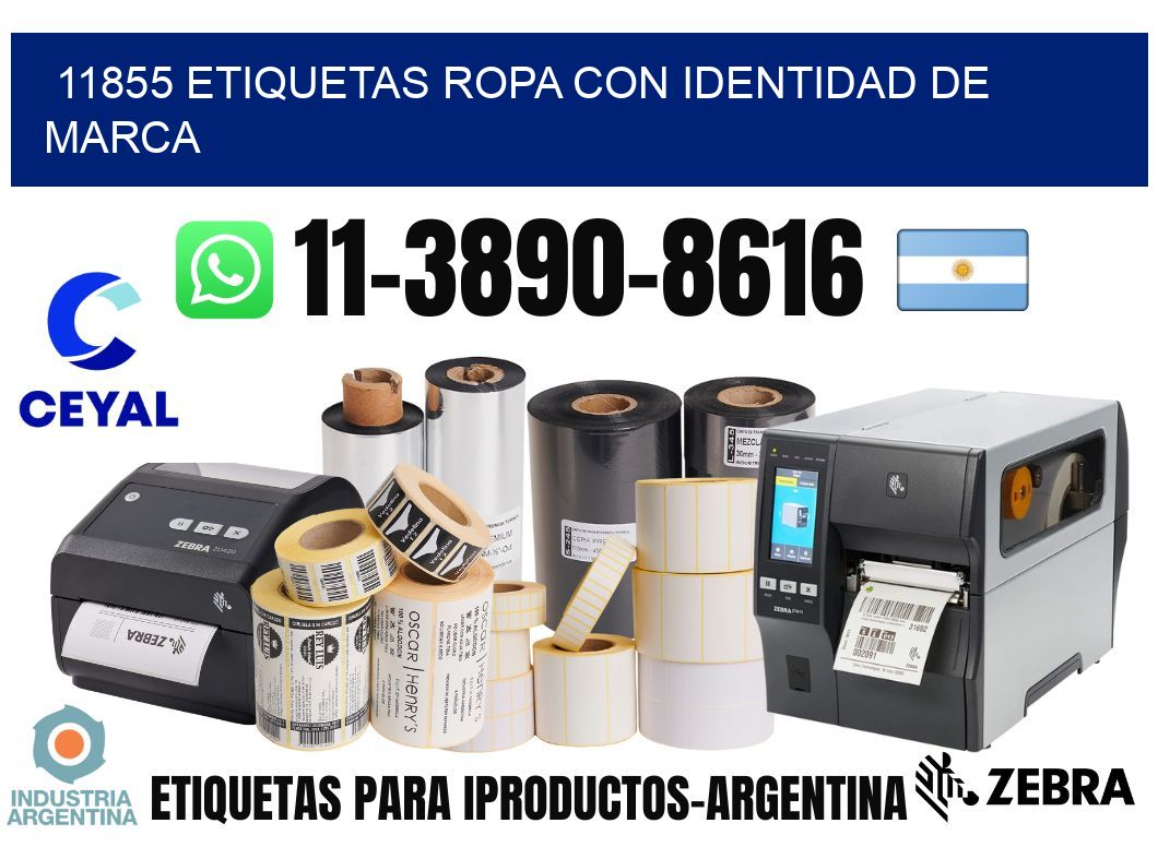 11855 Etiquetas ropa con identidad de marca