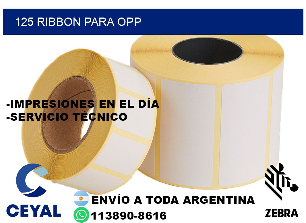 125 ribbon para opp