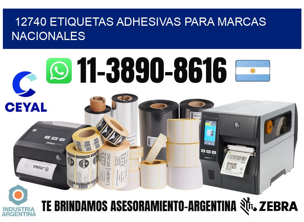 12740 Etiquetas adhesivas para marcas nacionales