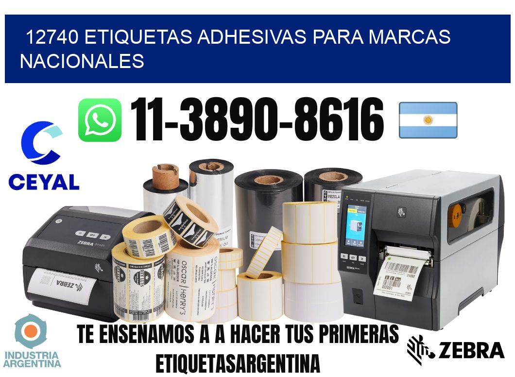 12740 Etiquetas adhesivas para marcas nacionales
