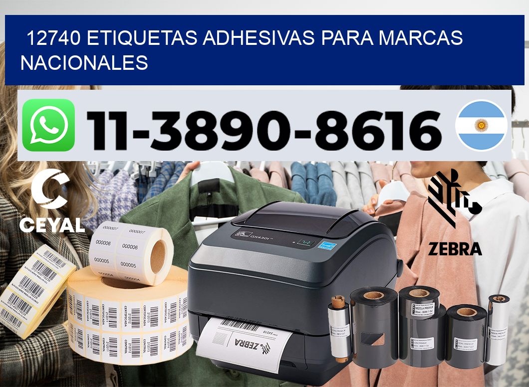 12740 Etiquetas adhesivas para marcas nacionales