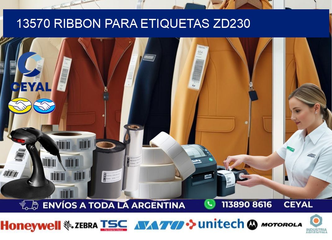 13570 ribbon para etiquetas zd230