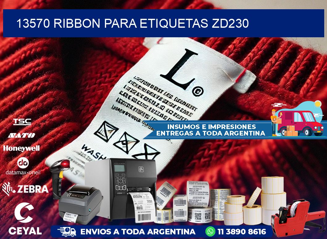 13570 ribbon para etiquetas zd230