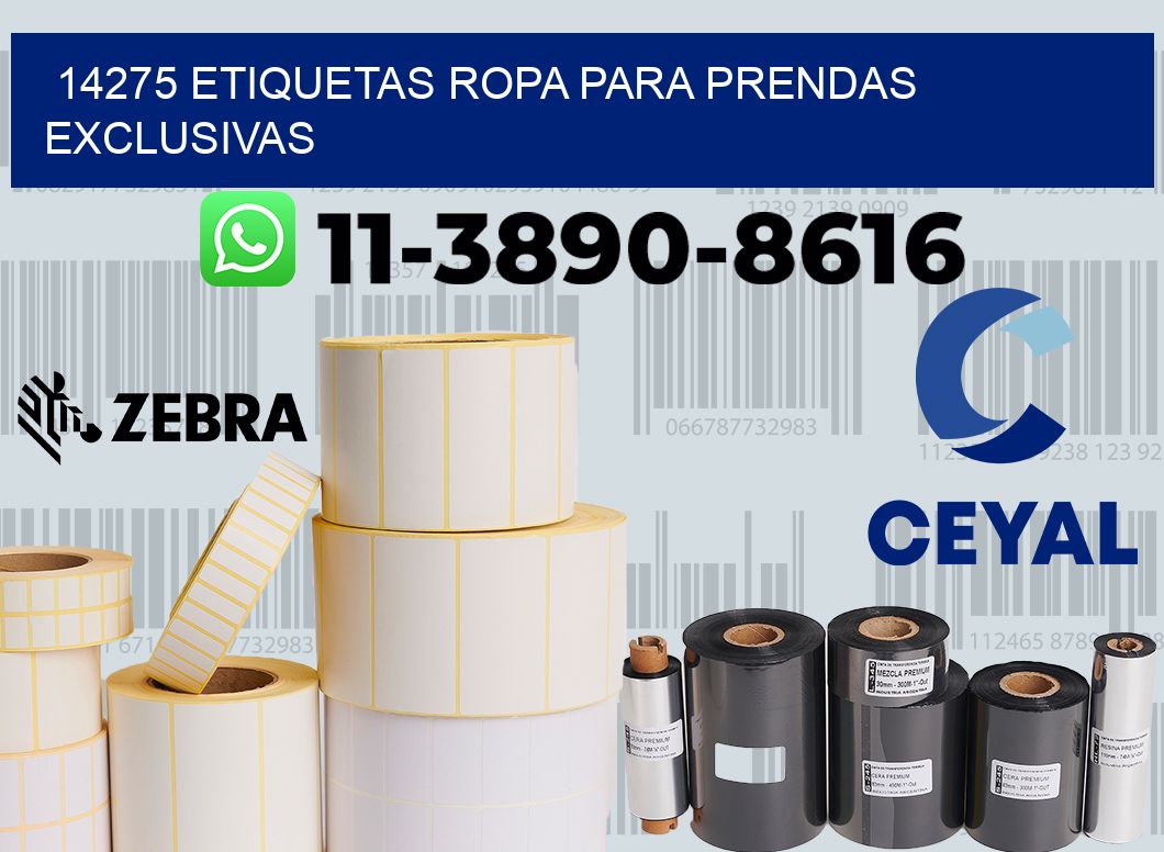 14275 Etiquetas ropa para prendas exclusivas
