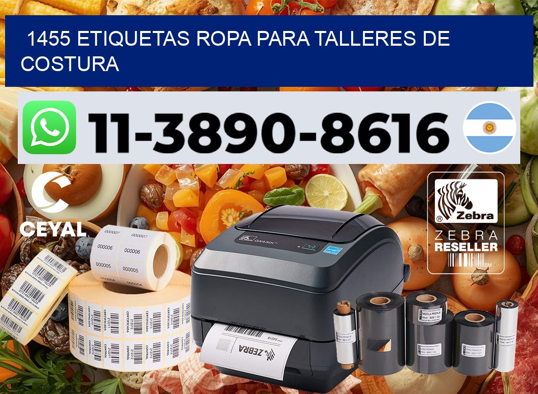 1455 Etiquetas ropa para talleres de costura