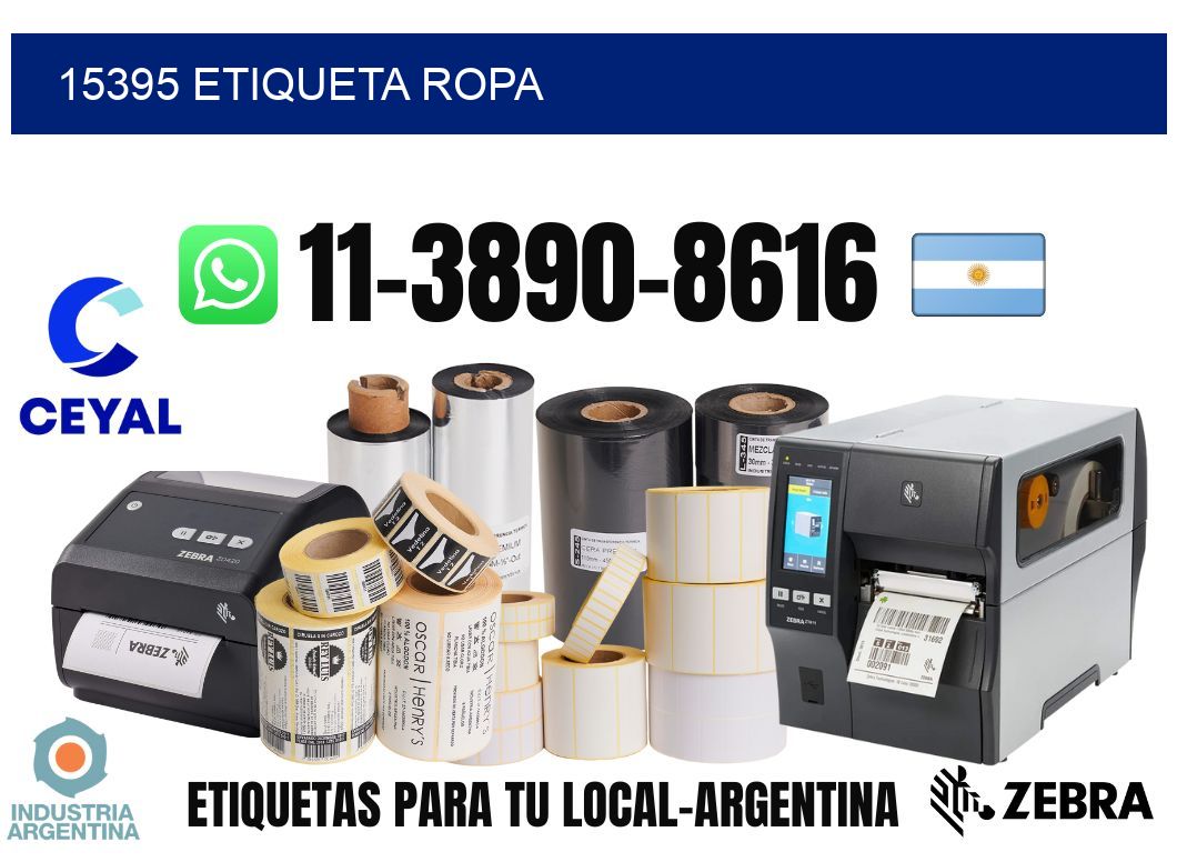 15395 etiqueta ropa