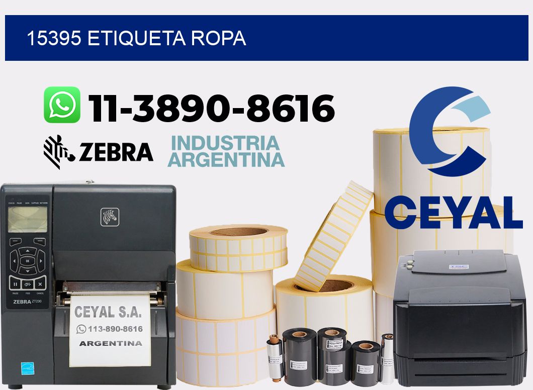 15395 etiqueta ropa