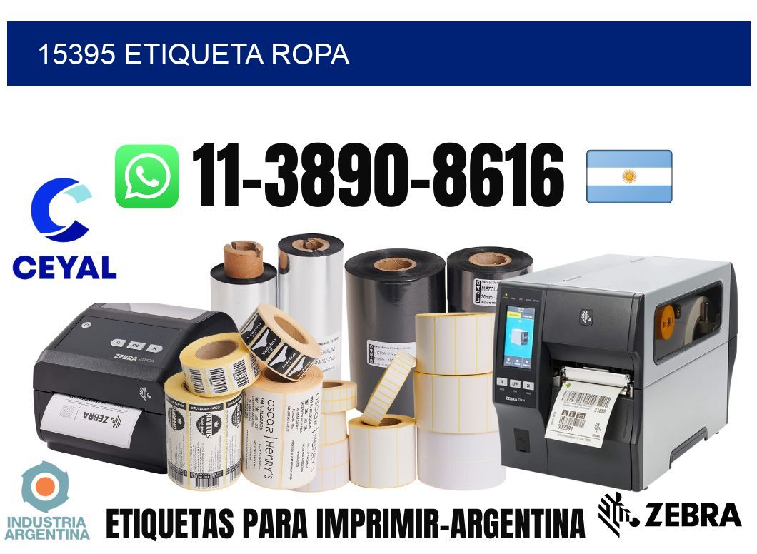 15395 etiqueta ropa