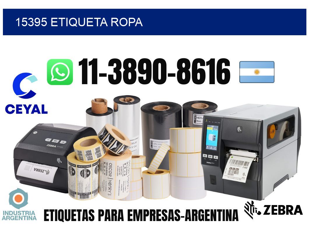 15395 etiqueta ropa