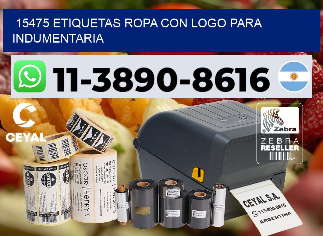 15475 Etiquetas ropa con logo para indumentaria