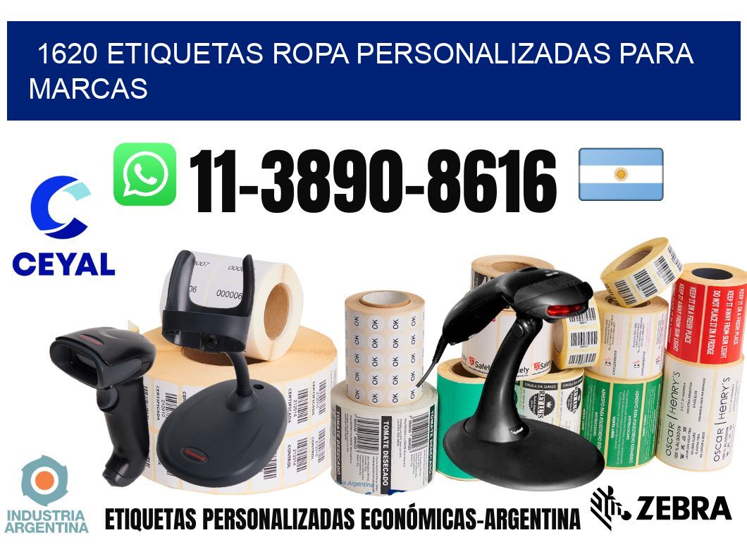 1620 Etiquetas ropa personalizadas para marcas