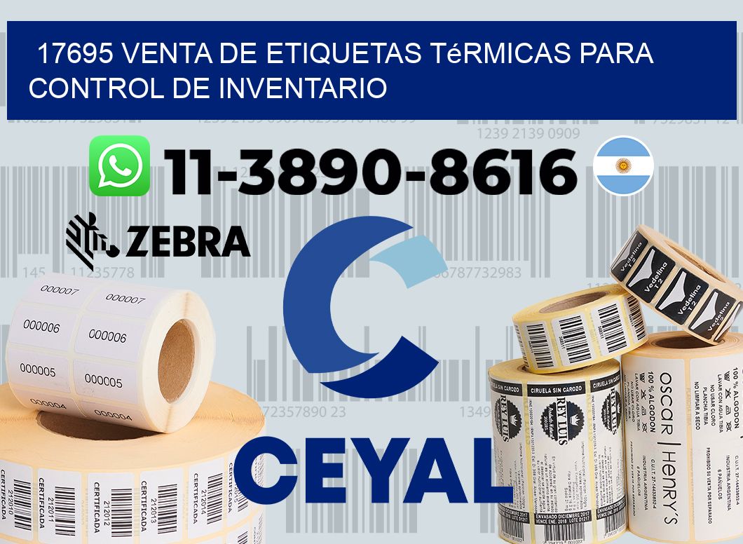 17695 venta de etiquetas térmicas para control de inventario