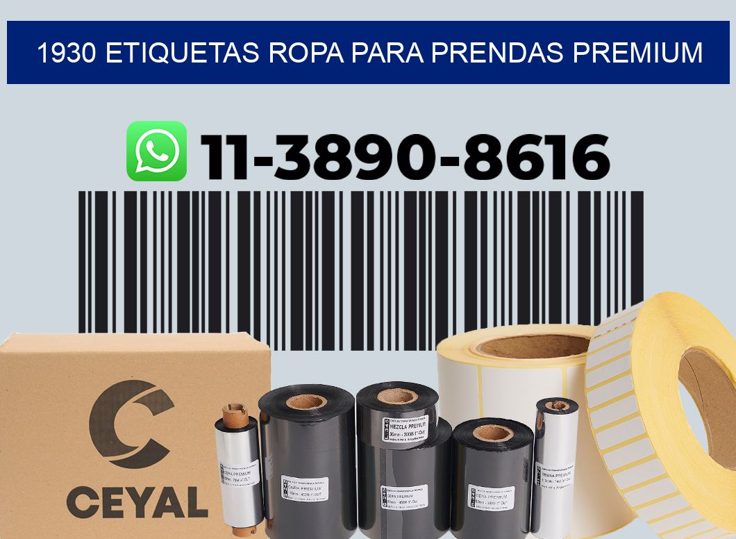 1930 Etiquetas ropa para prendas premium