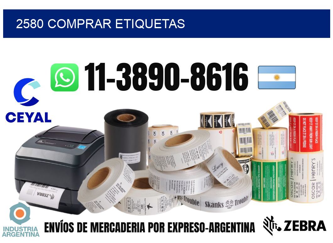2580 comprar etiquetas
