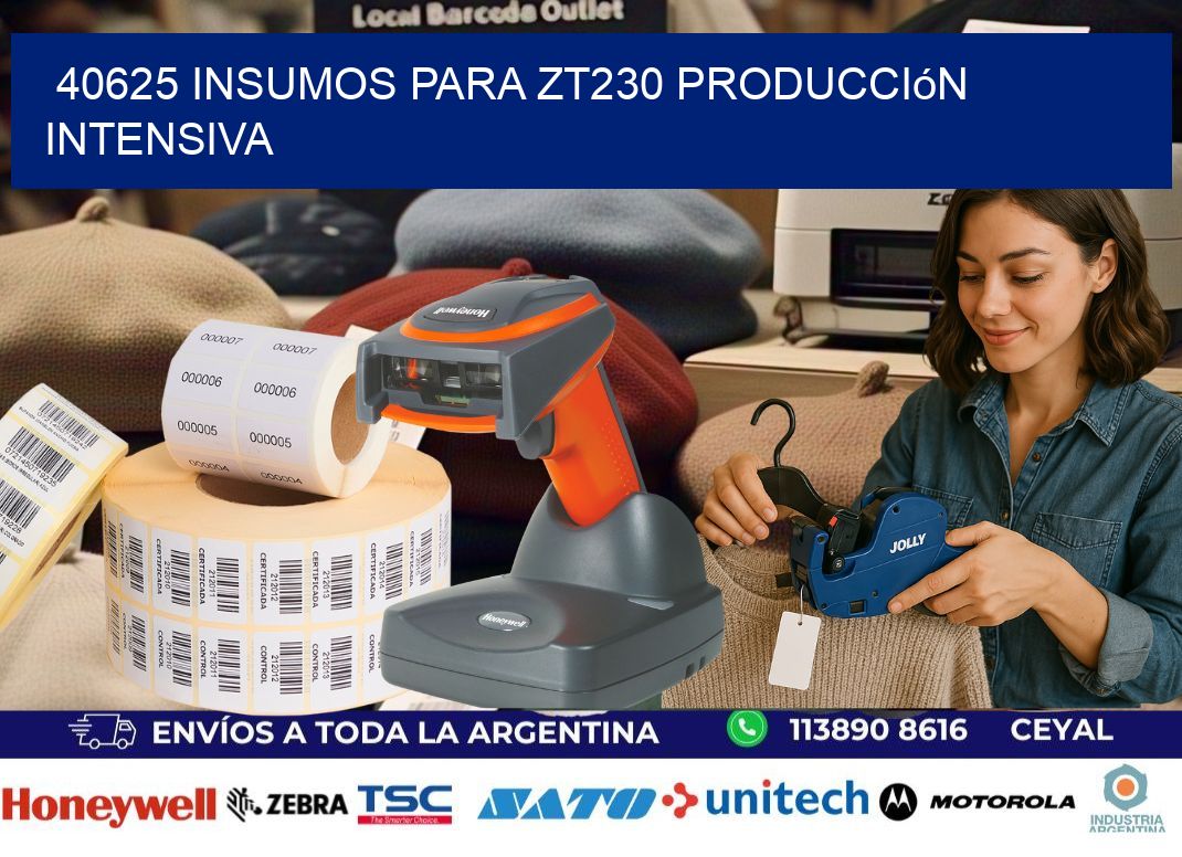 40625 insumos para zt230 producción intensiva