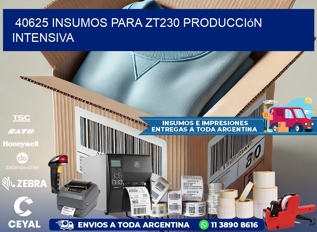 40625 insumos para zt230 producción intensiva