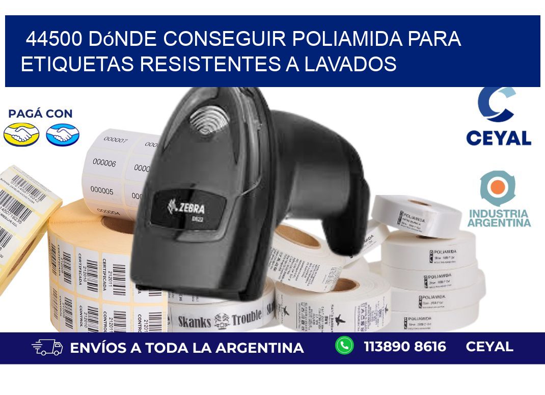 44500 dónde conseguir poliamida para etiquetas resistentes a lavados