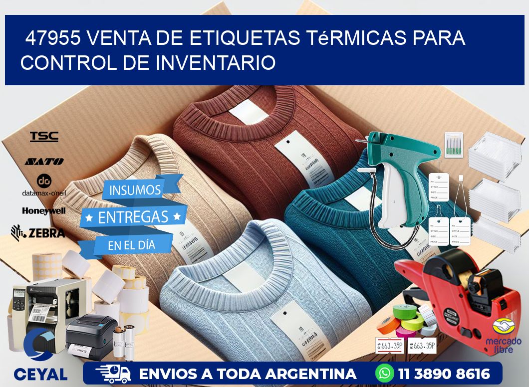 47955 venta de etiquetas térmicas para control de inventario