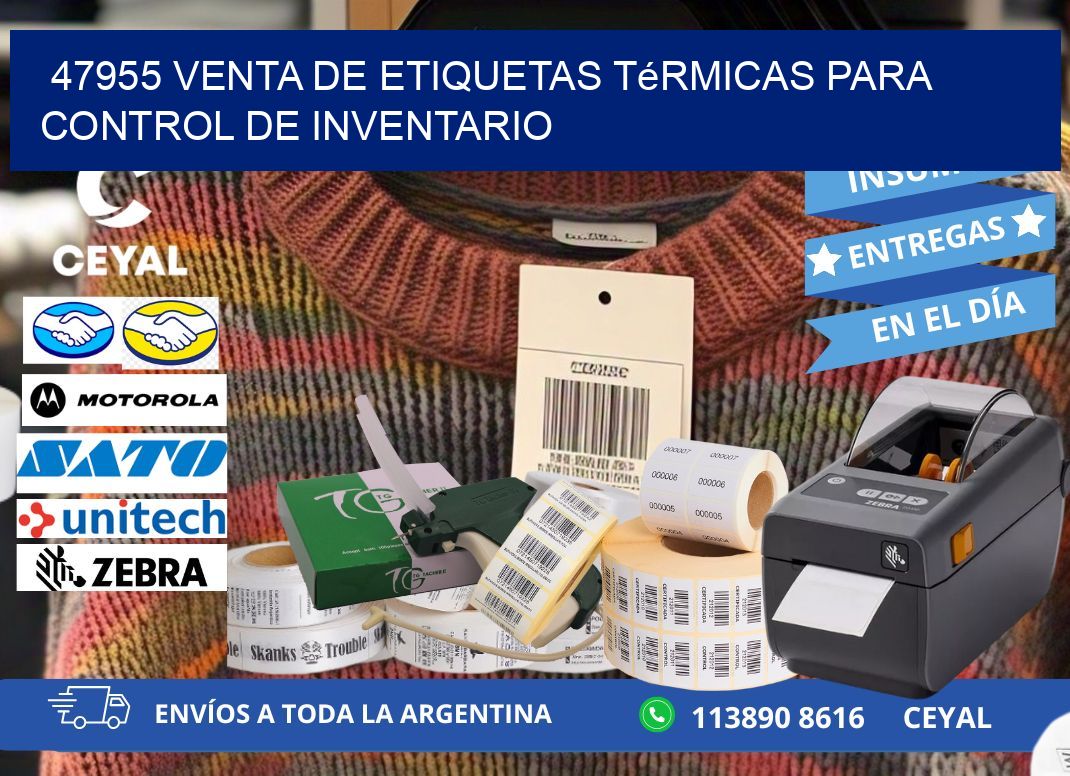 47955 venta de etiquetas térmicas para control de inventario