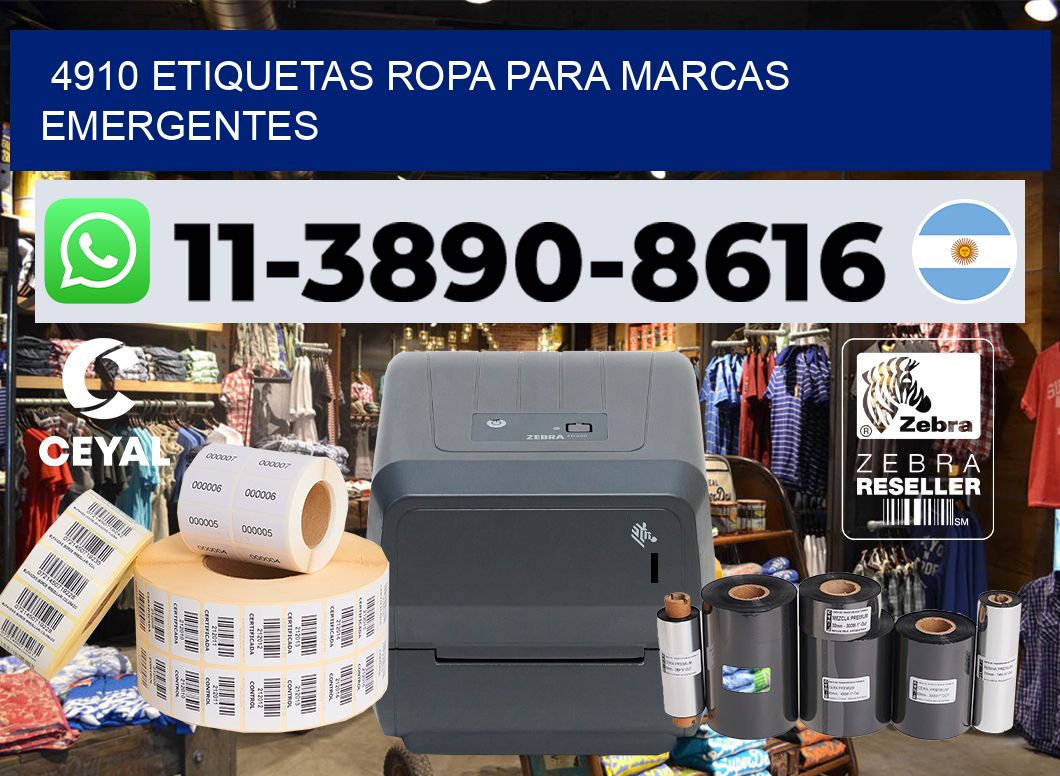 4910 Etiquetas ropa para marcas emergentes