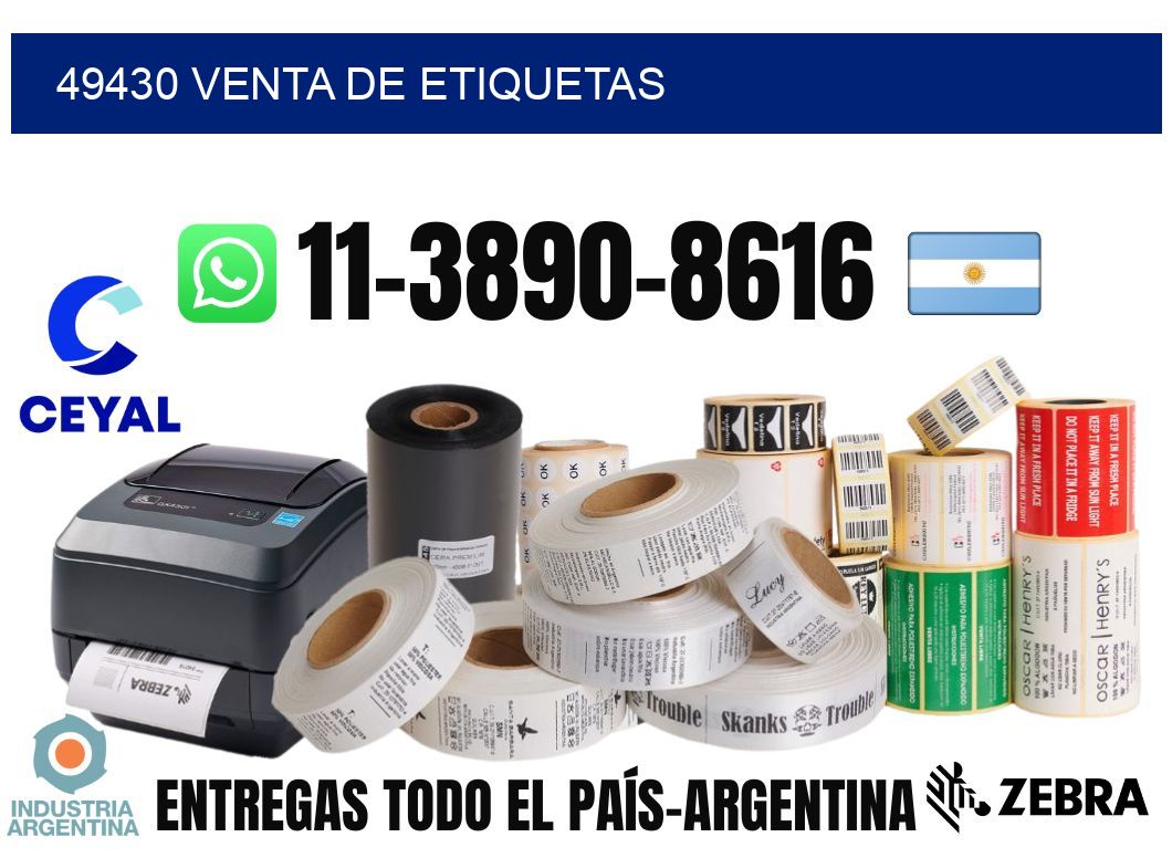 49430 venta de etiquetas