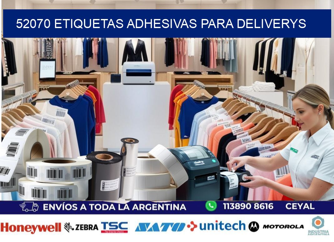 52070 etiquetas adhesivas para deliverys