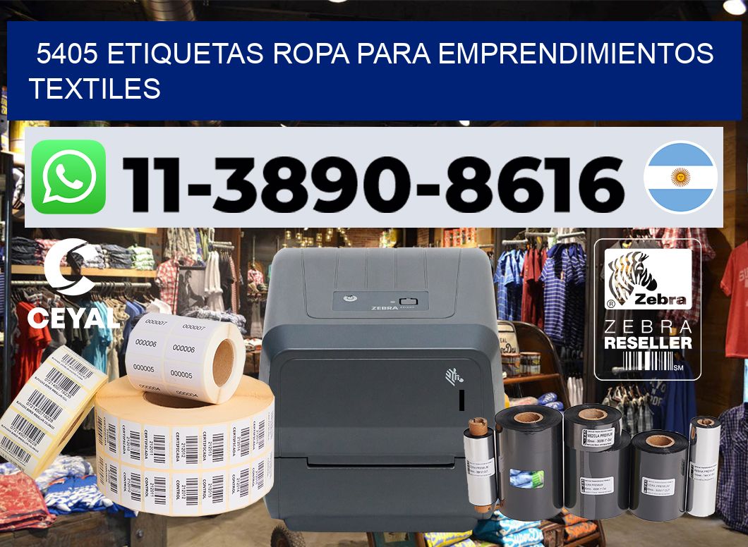 5405 Etiquetas ropa para emprendimientos textiles