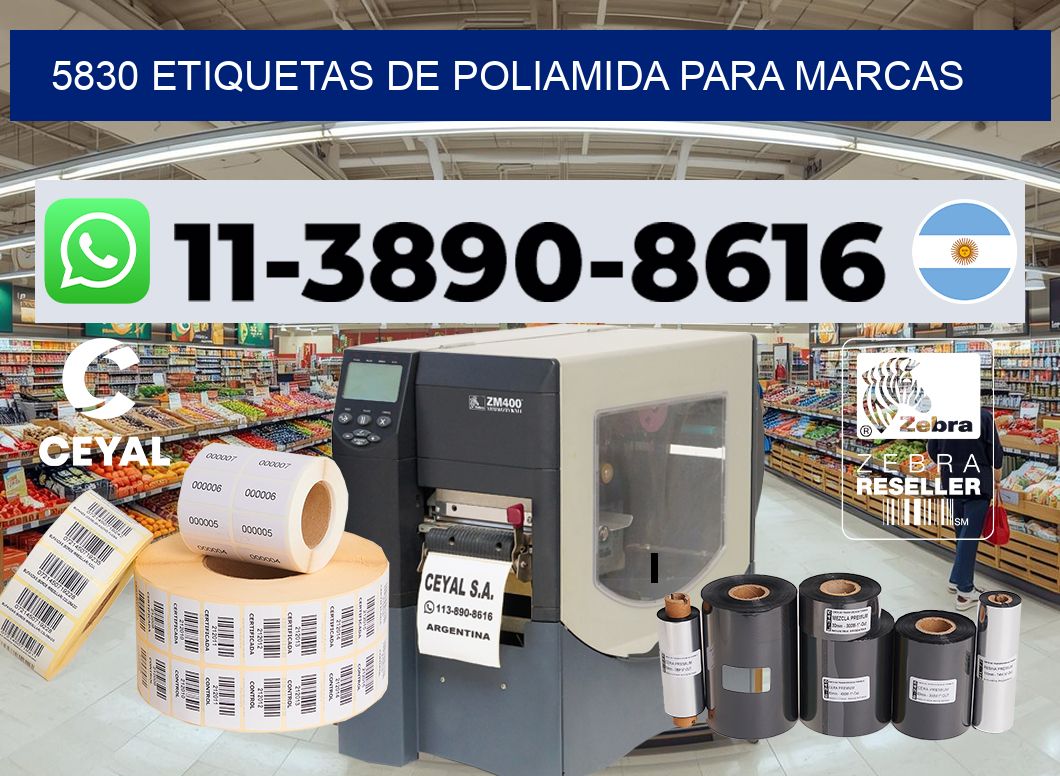 5830 Etiquetas de poliamida para marcas