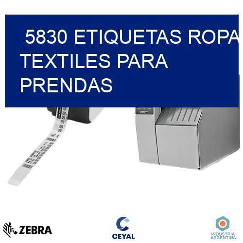 5830 Etiquetas ropa textiles para prendas