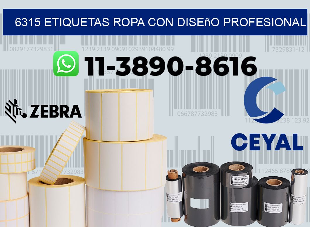 6315 Etiquetas ropa con diseño profesional