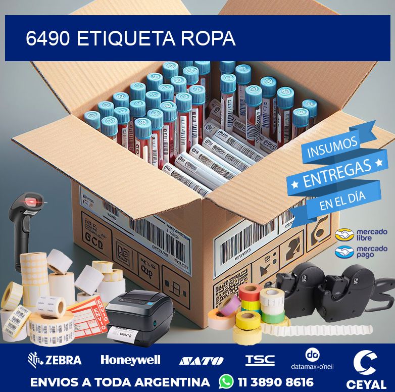6490 etiqueta ropa