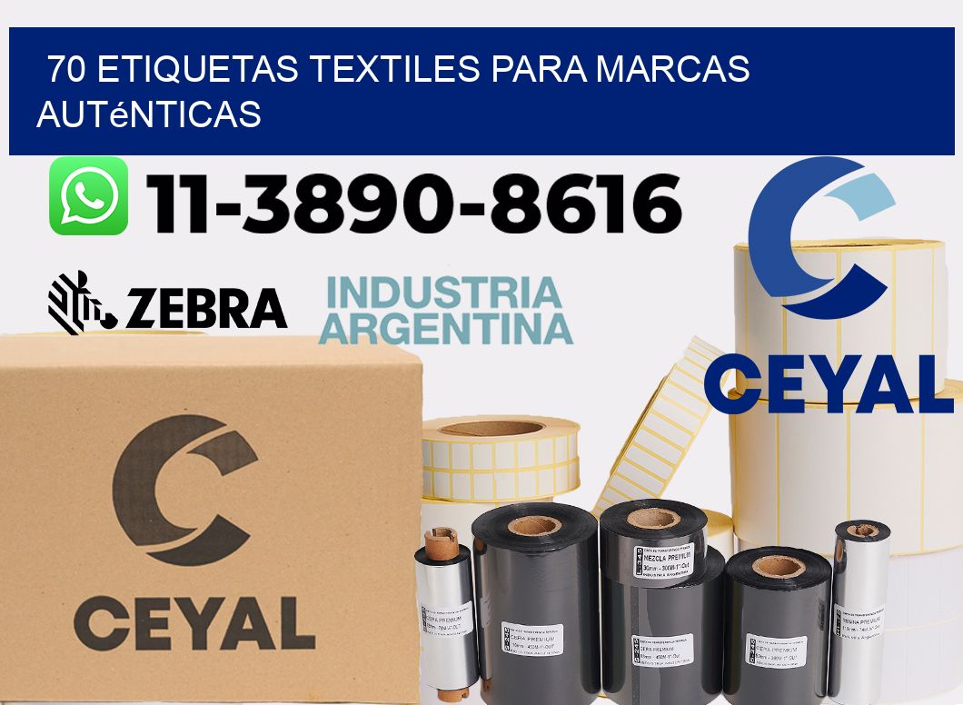 70 Etiquetas textiles para marcas auténticas