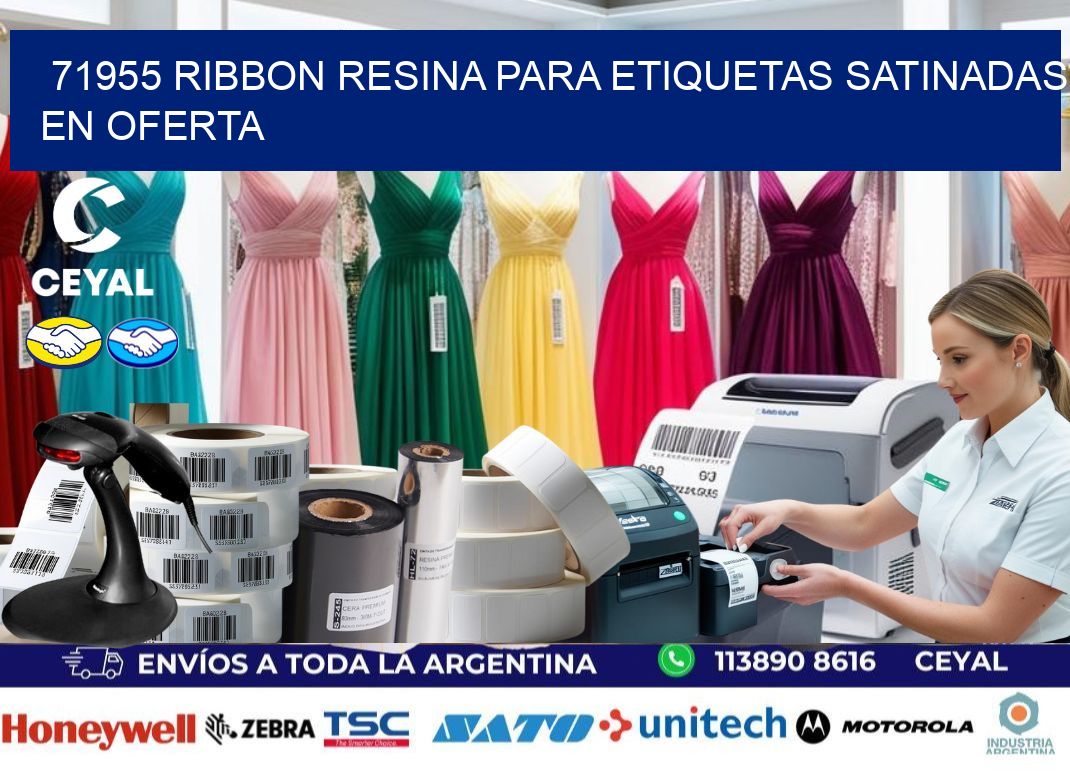 71955 ribbon resina para etiquetas satinadas en oferta