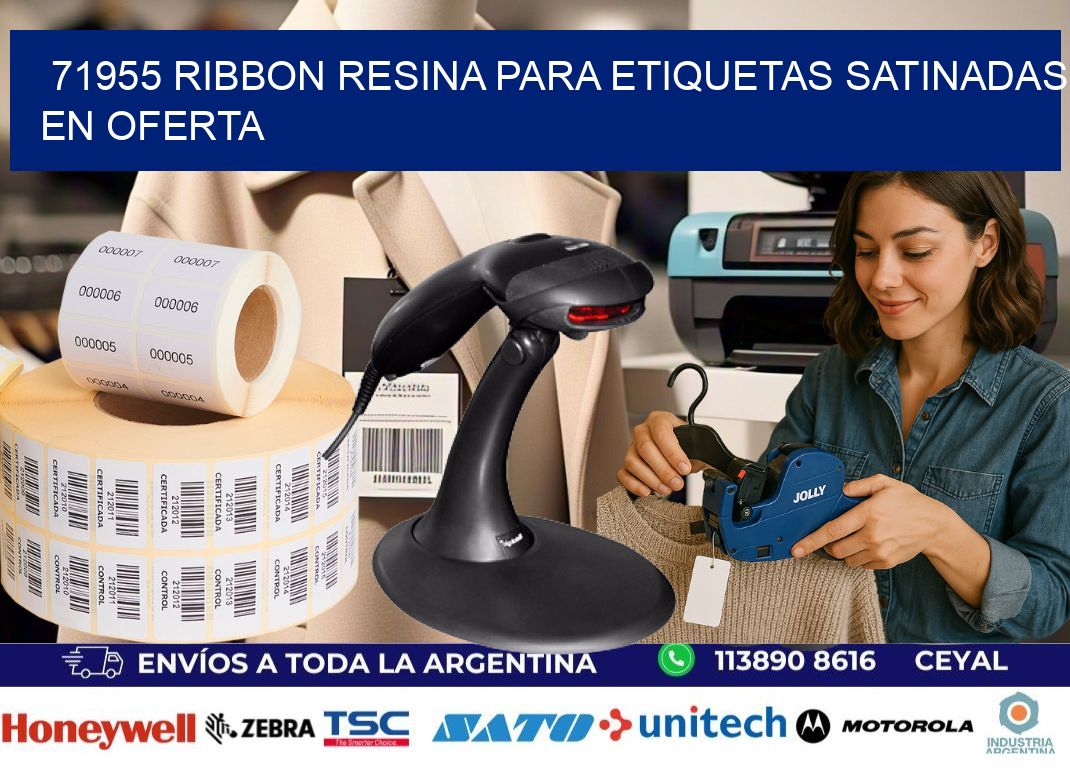 71955 ribbon resina para etiquetas satinadas en oferta