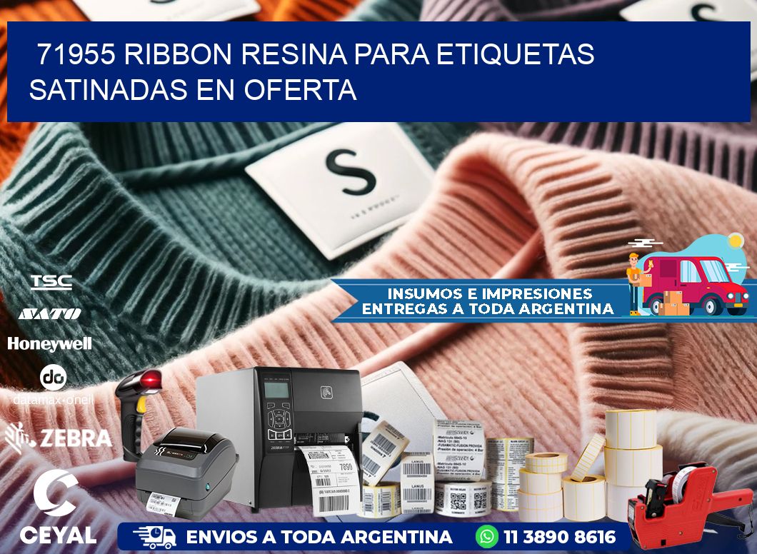 71955 ribbon resina para etiquetas satinadas en oferta
