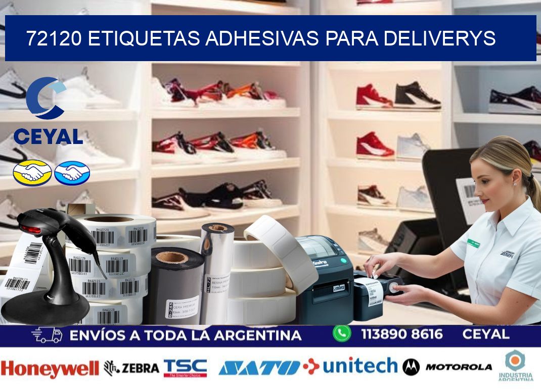 72120 etiquetas adhesivas para deliverys