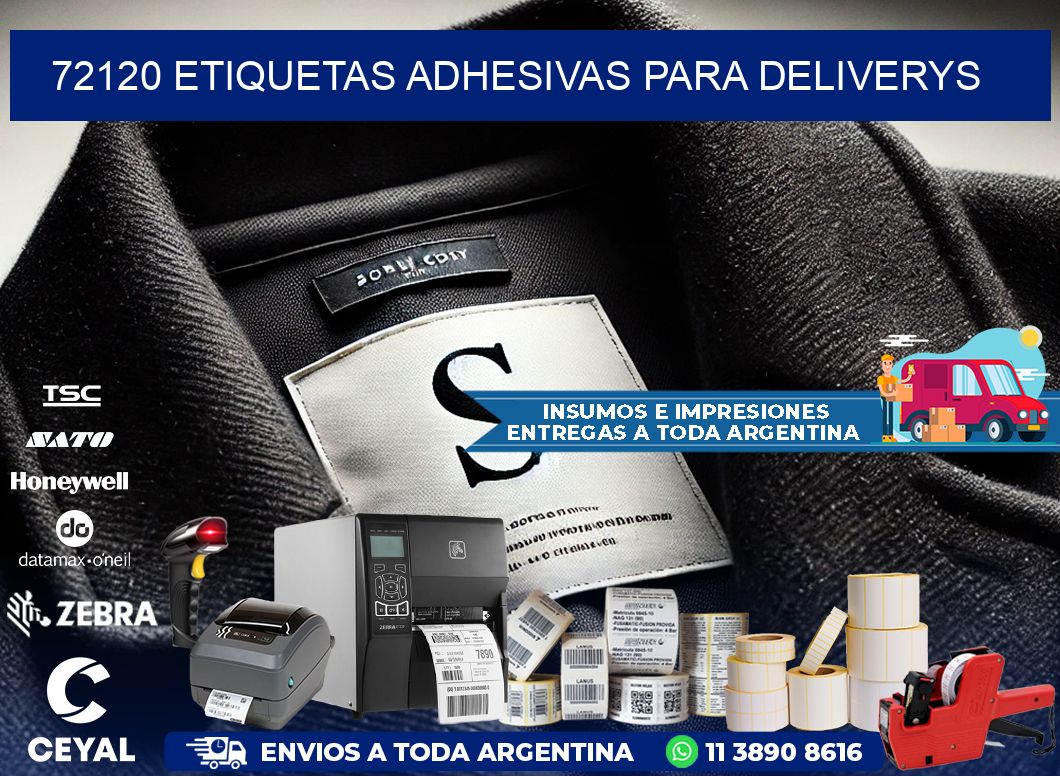72120 etiquetas adhesivas para deliverys