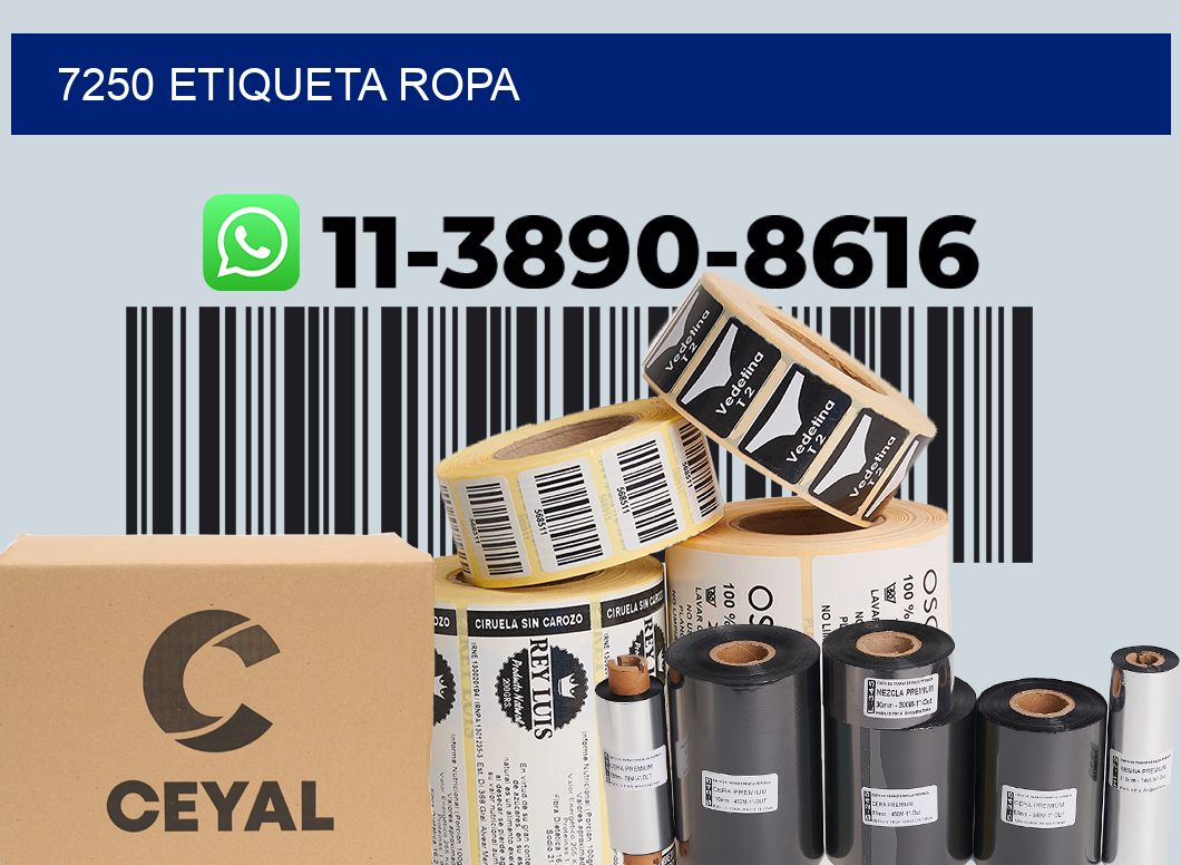 7250 etiqueta ropa
