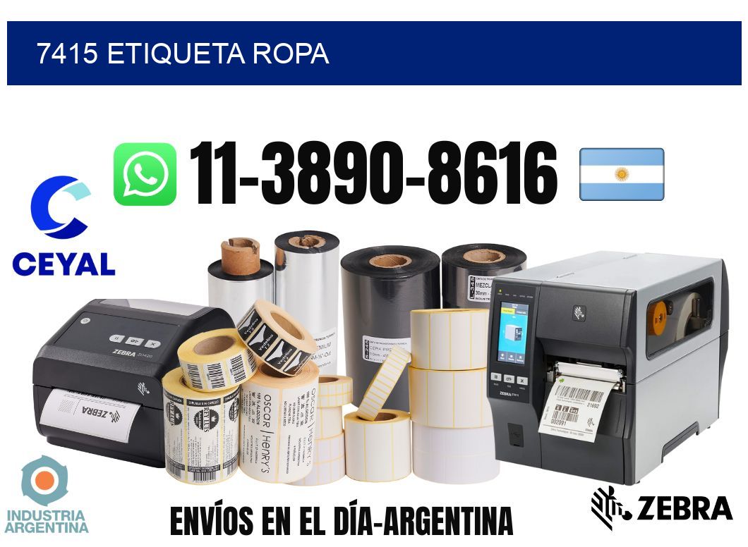 7415 etiqueta ropa