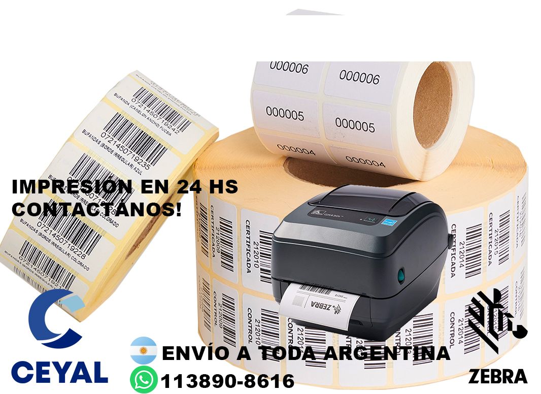 74315 etiquetas con ribbon mixto