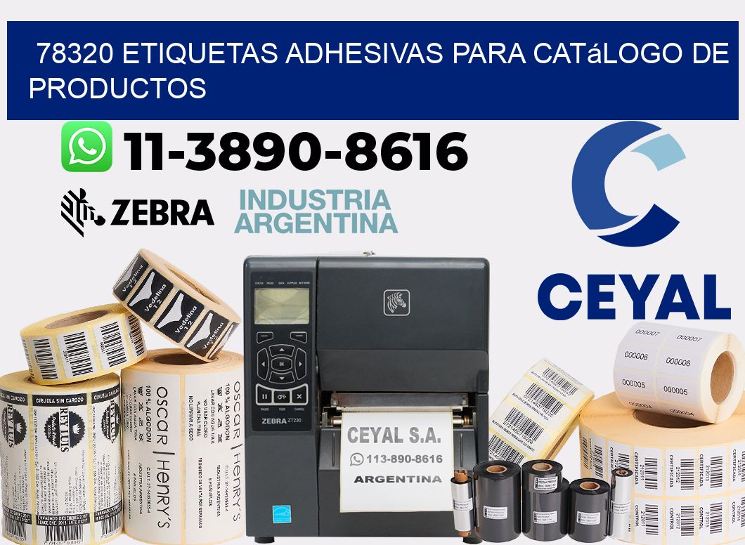 78320 etiquetas adhesivas para catálogo de productos